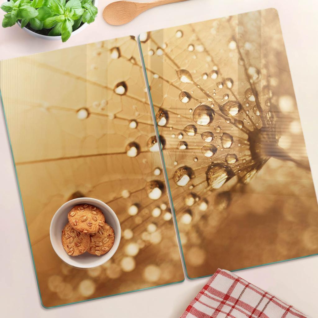 Kitchen Multifunctional Decorative Tempered Boards Dandelion 2x30x52 cm