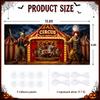 7x16ft Halloween Garage Door Cover Scary Clown Carnival Backdrop Decoration