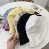 Breathable Fisherman Hat Cotton Sunhat Fashion Sunscreen Bucket Hat for Spring Summer