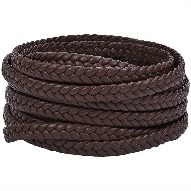 5 м 6 мм/8 мм Прочный Сделай сам Равномерной толщины 5-прядный Гибкий ПУ кожа Долговечные Аксессуары Аккуратная Плетеная Плетеный Однотонный