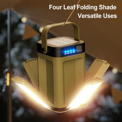 Solar Foldable Camping Light Rechargeable Hanging Tent Light Outdoor Light for Emergency Camping Hiking