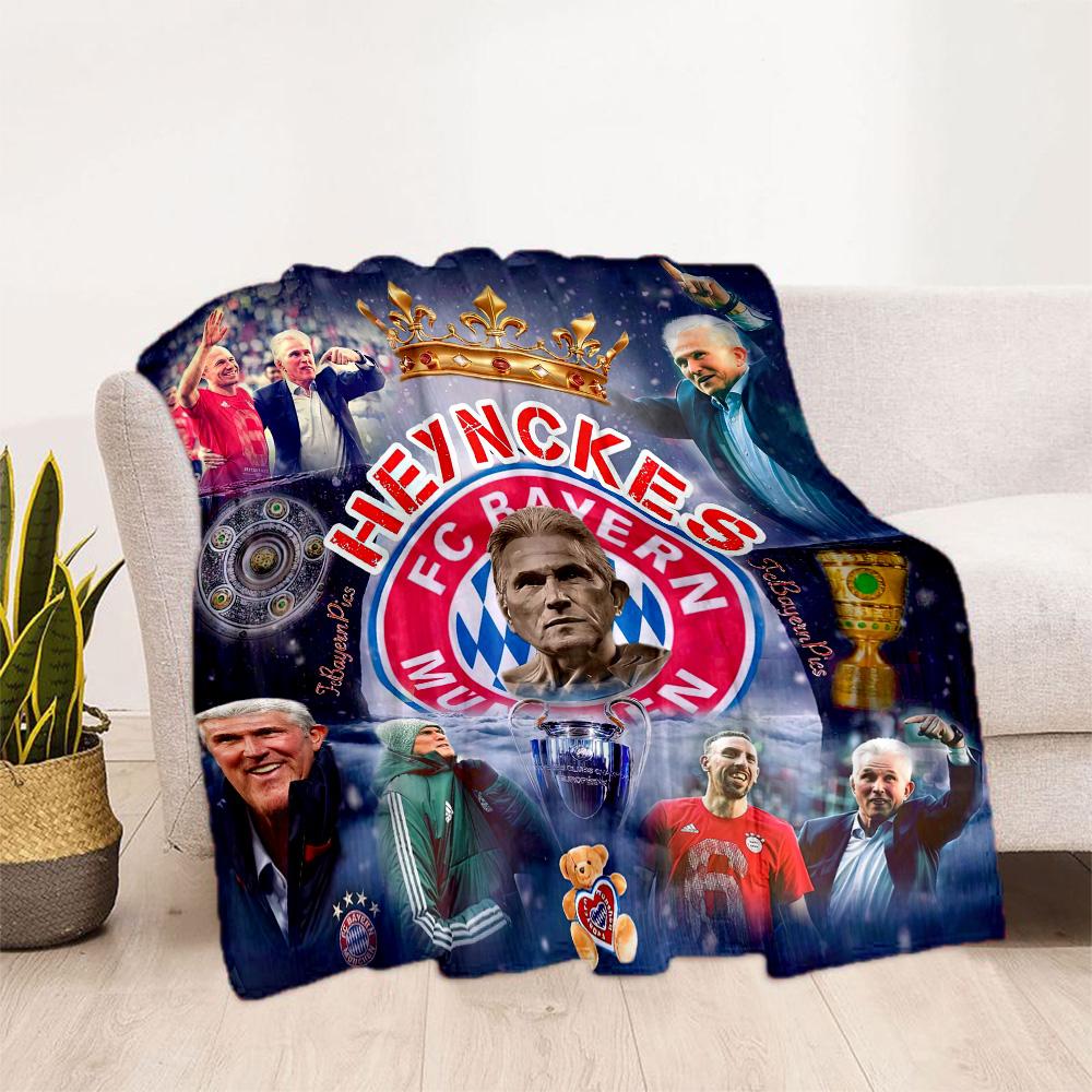 Bayern Munich Blanket Durable Comfort Great for Office Office Chair Sofa Four Seasons Multipurpose Warmthful Decor