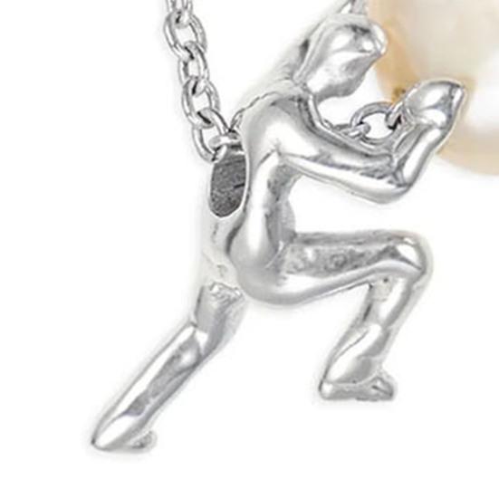 Ожерелье в стиле греческой мифологии, ожерелье с подвеской из искусственного жемчуга, толкающий камень, вдохновляющие религиозные украшения, подарок для мужчин и женщин