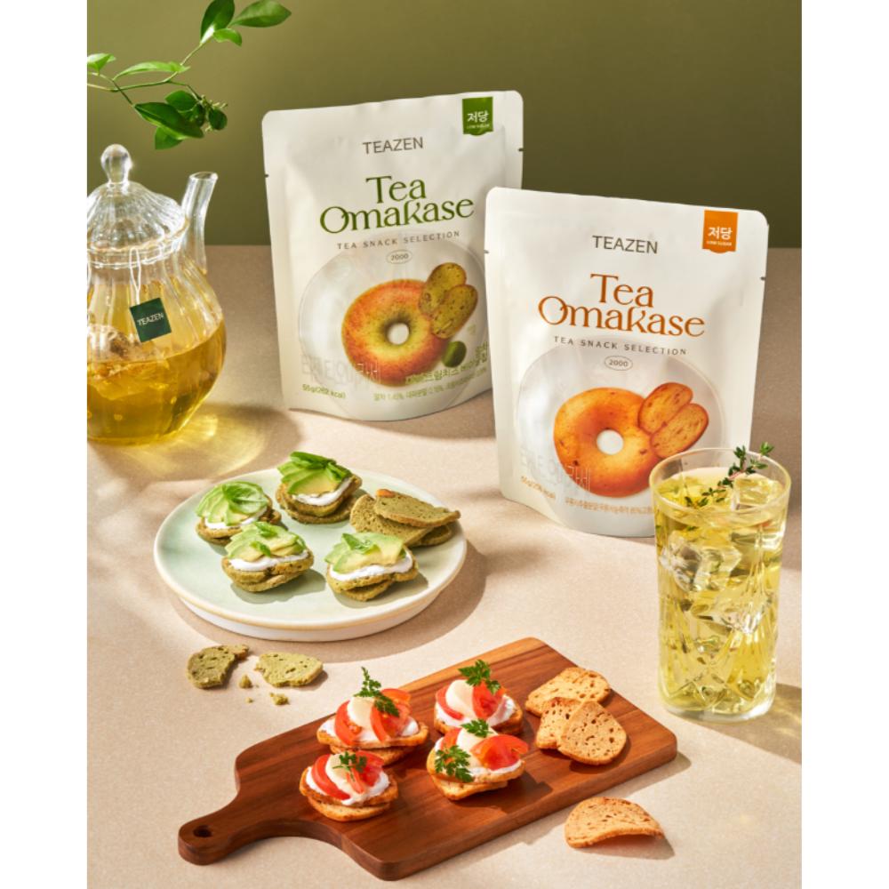 [Teazen] Tea Omakase Low Sugar Bagel Chips 55g (3 flavors)