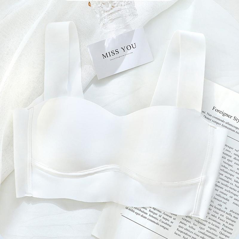 Sexy Bra Seamless Bralette Women Push Up Bras Wide Shoulder Strap Brassiere Girls Underwear Thin Cup Lingerie A B Cup