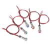 P67 Waterproof 6mm Led Metal Warning Indicator Light 3v 5v 6v 12v 24v 220v