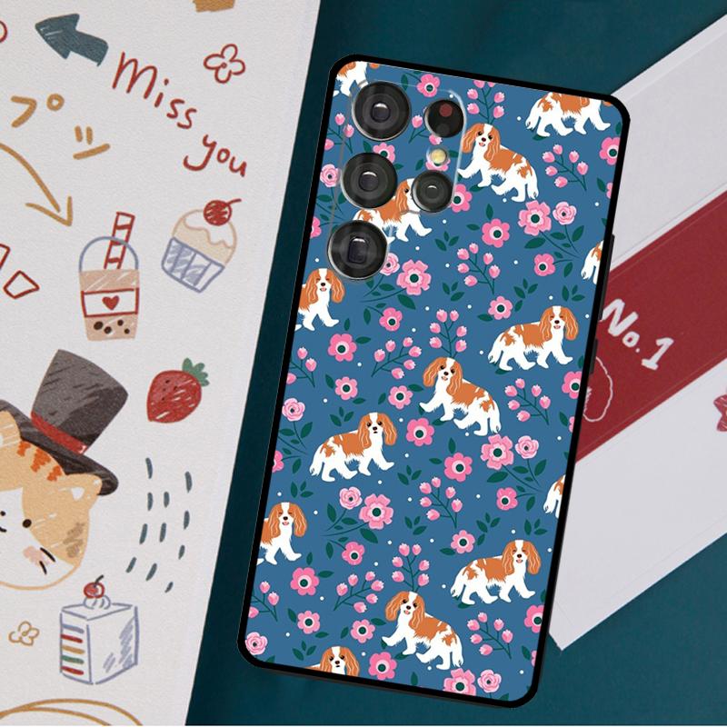Чехол с собакой кавалер-кинг-чарльз-спаниеля для Samsung Galaxy S23 S20 FE S21 FE S22 Ultra Note 20 S8 S9 S10 Note 10 Plus, задняя крышка