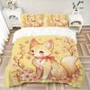3pcs Fox & Flower Bedding Set - Includes Comfortable Bedding with Stylish Design for Bedroom M059