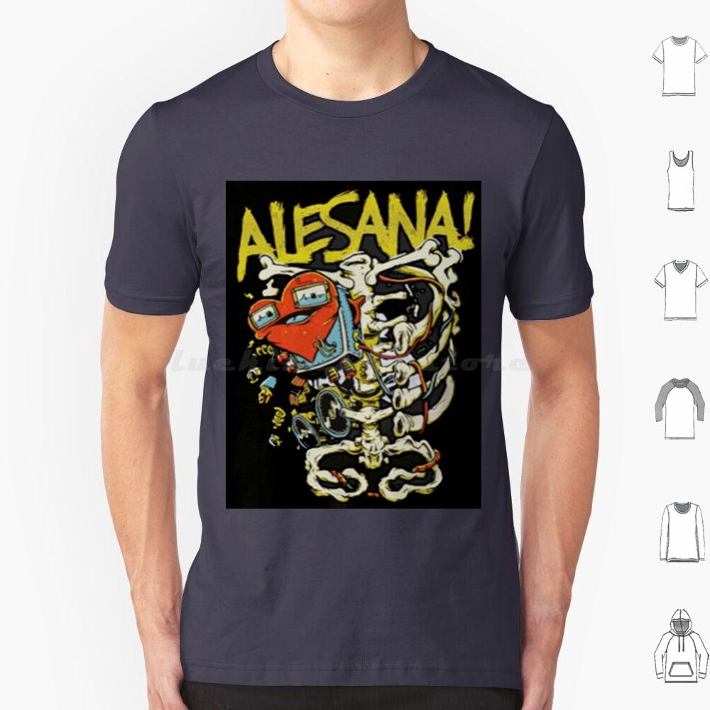 Alesana 12 T Shirt Big Size 100 Cotton Alesana Skeleton Heart Scene Emo Scenemo Punk Band Post Hardcore Hardcore Goth Gothic
