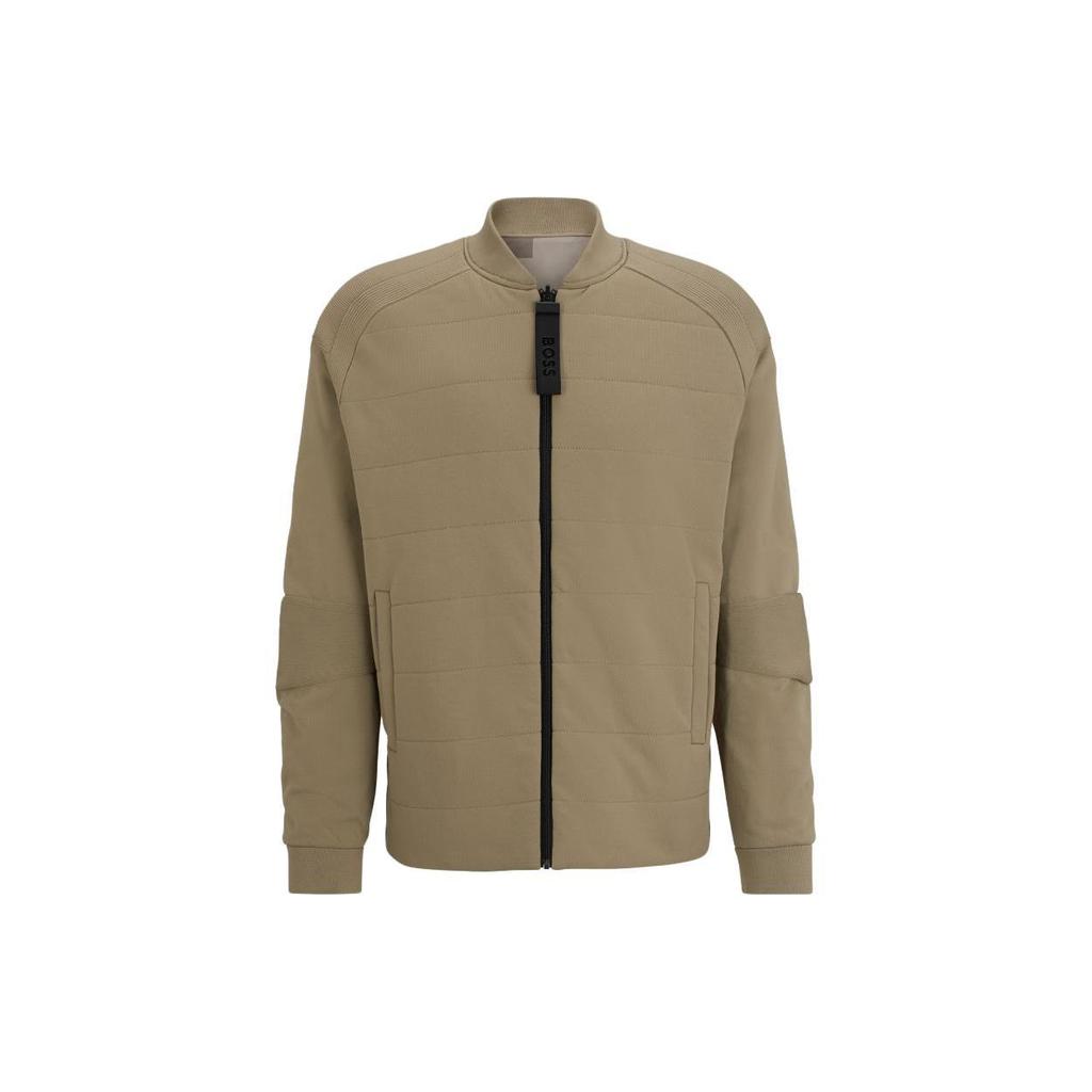 HUGO BOSS Jackets Men's Khaki Baseball Collar Moderate Other 50498522-334