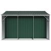 Garden Shed Green 277x279x179 cm Galvanized Steel