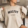 Malfoy Fashion Simple Letter Sweatshirt Women Slim Fit New Style Sportswear Fashion Clothing Round Neck Street Style Hoodi