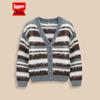 Женский полосатый вязаный кардиган IEF Осень 2025