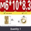 Two-Way Injection Molding Copper Knurled Nut Insert (M2-M8)