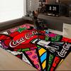 Ковер Coca-cola с художественным дизайном, коврик для пола в офис - Машинная стирка для спальни, спальни, гостиной, декор комнаты, подарки для фанатов, Рождество