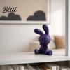 Мини Настольное Украшение Фигурка Милый Думающий Статуэтка Кролик 3D Печатная Компактная Статуэтка Кролика Украшение для Автомобиля Матовое Покрытие Исцеляющий Декор