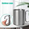 1Pcs 220/300ml Stainless Steel Cup Portable Outdoor Camping Mug Durable Hike Cup