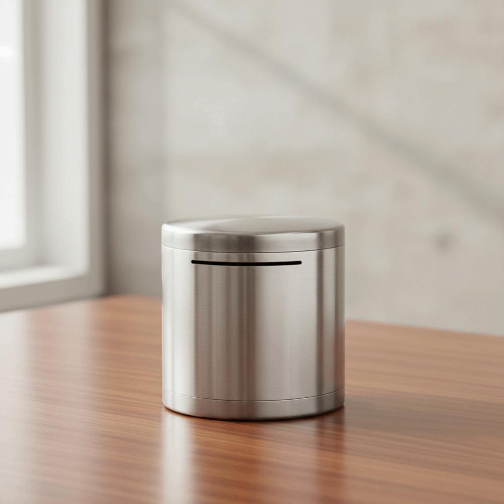 Копилка из нержавеющей стали, большая емкость, коробка для хранения монет, копилка, День Рождения