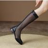 Модные длинные сапоги Zapatos mujer, сетчатые дышащие летние туфли для женщин, ретро, сексуальные полые ботинки 2024 года, новое трендовое платье для улицы для женщин