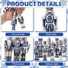 Vintage Style Christmas Collectibles Blue And White Ceramics Nutcracker for Tree Fireplace Decorative Figurine Parties Decoration, Wooden Nutcrackers