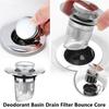 Всплывающий антиблокировочный донный клапан для раковины с пружинным механизмом, дезодорирующий слив для раковины, пробка-стопор, уловитель волос