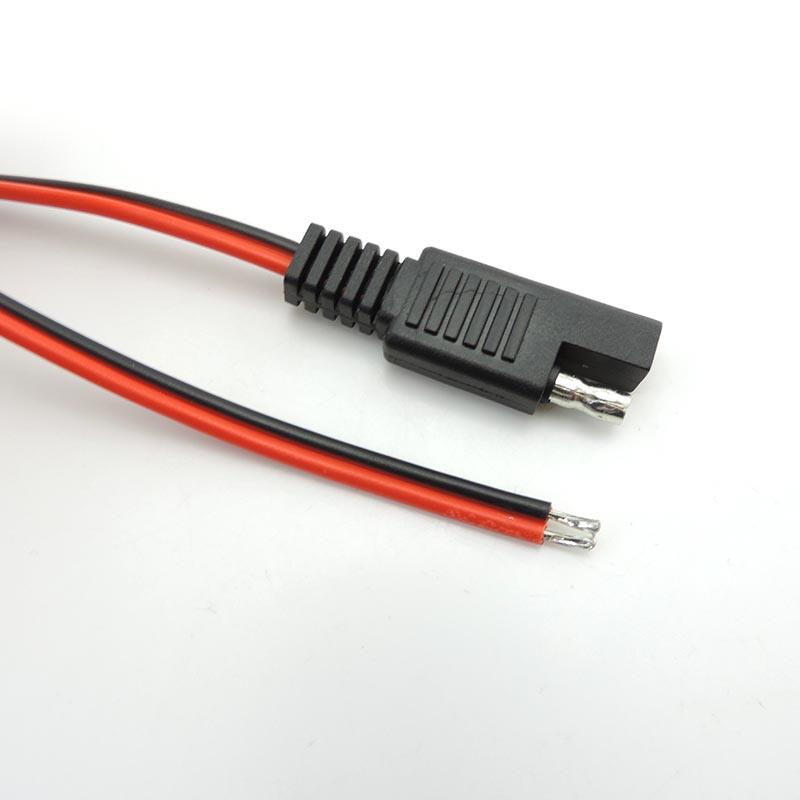 14AWG 18AWG Быстроразъемный медный кабель SAE Разъем питания Проводной кабель 10A 20A Крышка для солнечной панели Автомобильное расширение