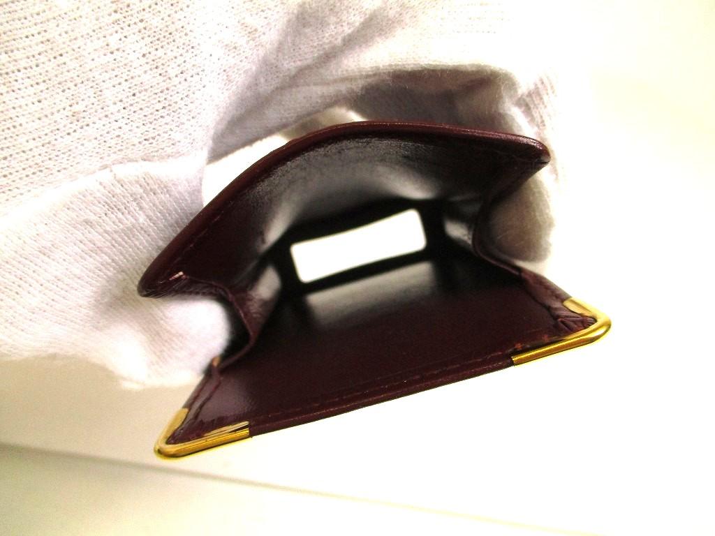 Authentic Cartier Must De Cartier Bordeaux Leather Cigarette Case #a990  Open box
