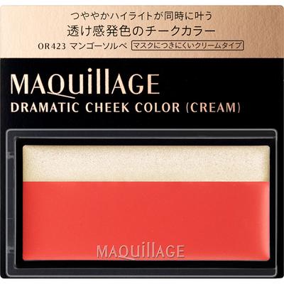 Maquillage Maquillage Dramatic Cheek Color OR423 2 г Румяна для щек, хайлайтер, растушевка. Наносите хайлайтер и румяна одновременно.