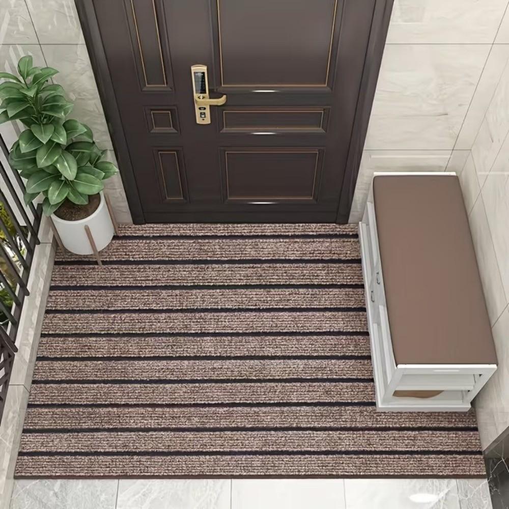 Non-slip Self-Adhesive Carpet Absorbent Cat Scratching Mat Striped Door Mat Stair