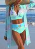 New Women Bikini Set 3 Piece Sexy Swimsuit Summer Beachwear Push Up Plus Size