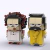 MOC Creative Assembling Building Blocks Toy Gift Brickheadz Movie Character Charter Woman Charter Man