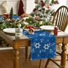 Artoid Mode Blue Hexagram Hanukkah Table Runner, Star of David Je Menorah Passover Holiday Kitchen Dining Table Decoration for Indoor Outdoor Home