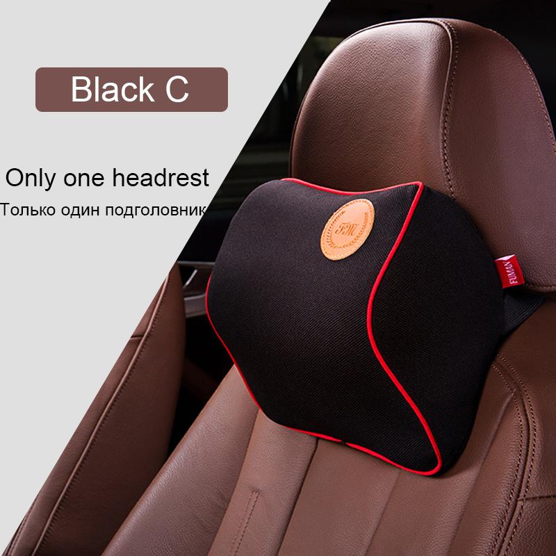 Подушка для автомобильного сиденья, подголовник, удобная дышащая подушка из пены с эффектом памяти, поддержка спины, поясничная защита, универсальный автомобиль