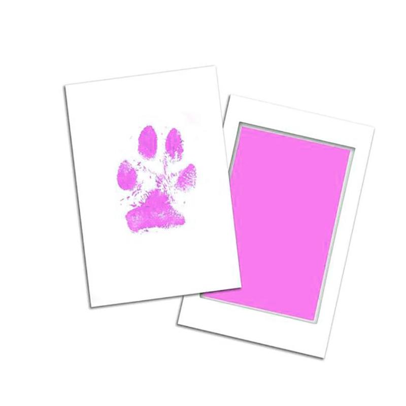 Pet Dog Cat Paw Print Ink Set Pad Baby Handprints Safe Non-toxic Wash Free Easy Clean Diy Handprints Footprints Pet Souvenirs