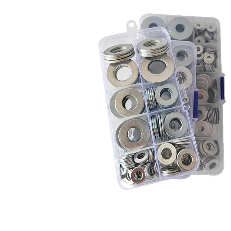 Galvanized Metal Flat Washer - Thin, Thickened, Enlarged Edge, Round, Sizes M3 to M10