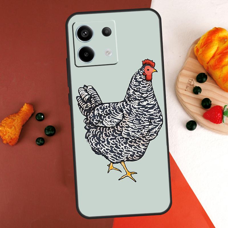 Chubby Chicken Case For Xiaomi Redmi Note 14 13 Pro 9 10 11 12 Pro 10S 11S 12S Redmi 13C 10C 12C 14C Coque