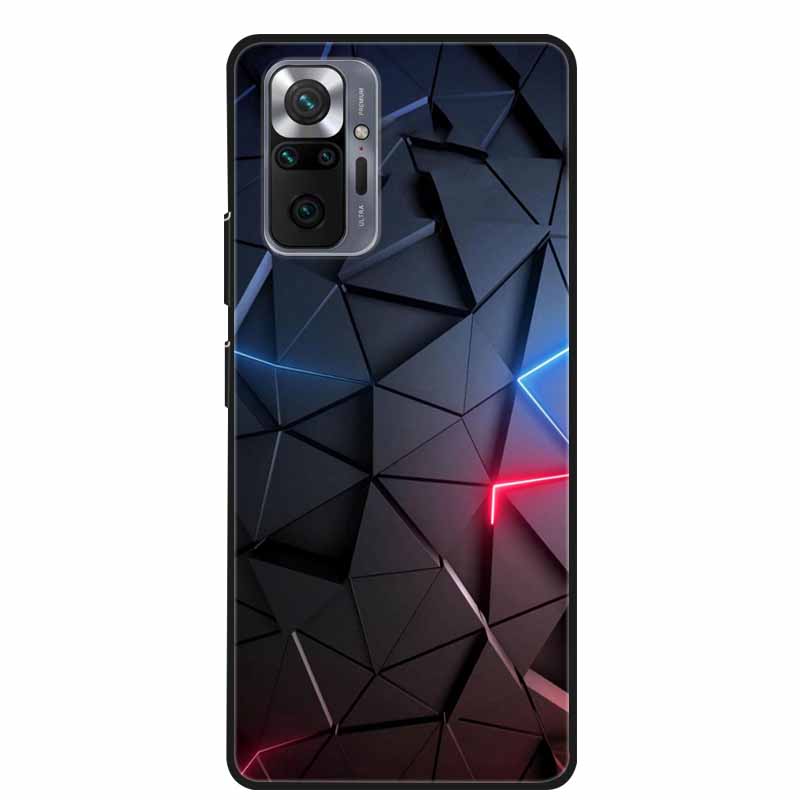 Чехол для Xiaomi Redmi Note 10 Pro Модный Мягкий Силиконовый Чехол для Телефона для Redmi Note10 Pro Max Coque M2101K6G Бампер Крутой Funda