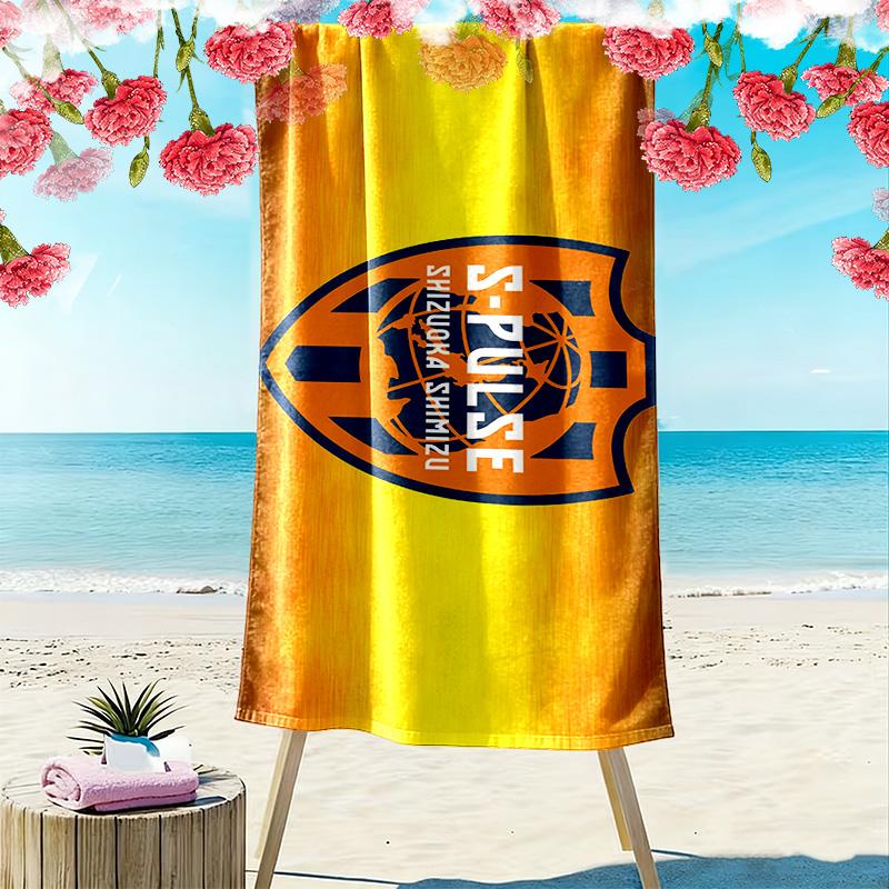 Пляжное полотенце Shimizu S-Pulse Print, Большое мягкое быстросохнущее полотенце для пляжа, кемпинга, плавания