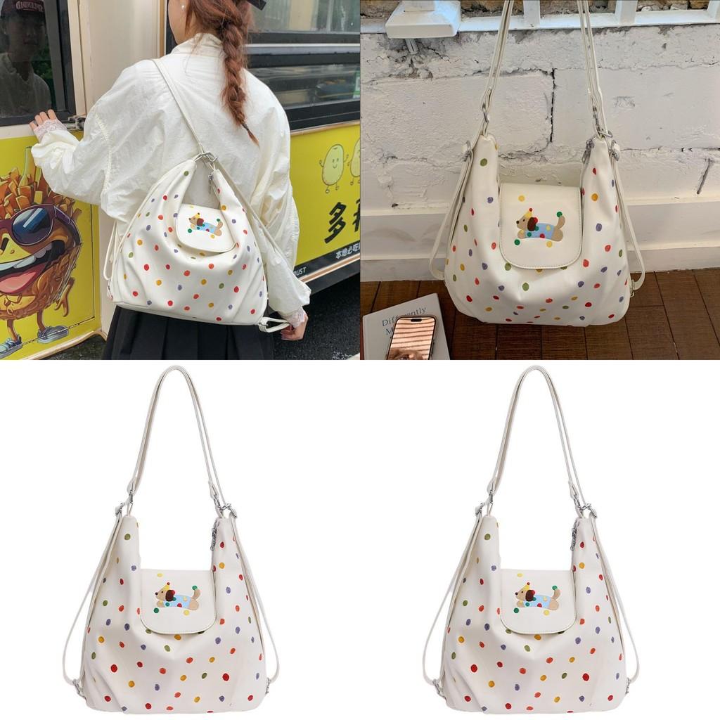 Cute Polka Dot Crossbody Bag Made Of Pu Material For Stylish Everyday Carry