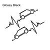 Наклейка на окно автомобиля для MINI Cooper S One JCW F56 F55 F60 R56 R60 F54 Heartbeat Decor Decal Vinyl Film Auto Tuning Accessories