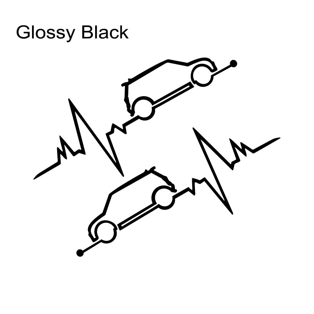 Наклейка на окно автомобиля для MINI Cooper S One JCW F56 F55 F60 R56 R60 F54 Heartbeat Decor Decal Vinyl Film Auto Tuning Accessories