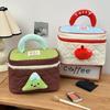 House-shaped Cute Cabin Makeup Bag Dopamine Color Toiletry Bag Simple Handheld Cosmetic Case  Girls