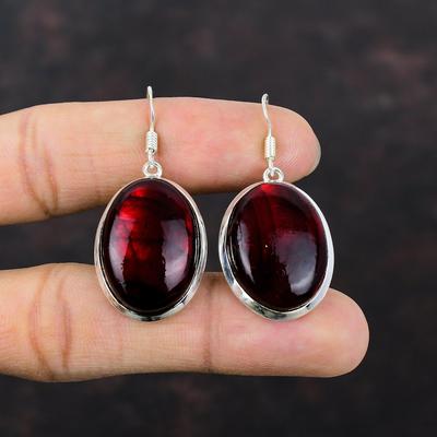 Серьги Red Fire с лабрадоритом, серьги из стерлингового серебра 925 пробы, ювелирные изделия ручной работы, серьги с драгоценными камнями высшего качества, подарок на день матери, ювелирные изделия с лабрадоритом