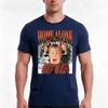 Retro Home Alone Tshirt Summer Casual Cotton Tee Oversized Streetwear Tops Vintage Graphic Print Loose Fit Short Sleeve