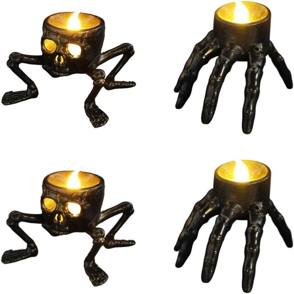 Horror Light Halloween Flameless Candle Light Halloween Indoor Decorative Light Festival