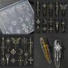 1 шт. Силиконовая форма с 3D-рельефом в европейском ретро-стиле, прозрачная, цветы, бабочка, силиконовая форма для лепки для нейл-арта
