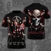 Металл Рок-группа Motley Crue Тур 3D Печать Футболка Мужчины Женщины Мода Хип-Хоп Повседневный Короткий Рукав Топы Футболки Детская Футболка Оверсайз
