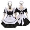 Black Cute Lolita Maid Costumes Girls Women Lovely Maid Cosplay Costume Dress