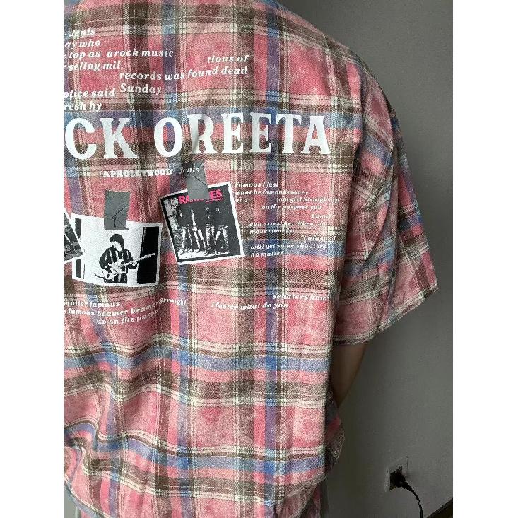 Летняя американская ретро-парная рубашка свободного покроя с длинными рукавами в клетку для мужчин и женщин, уличная куртка