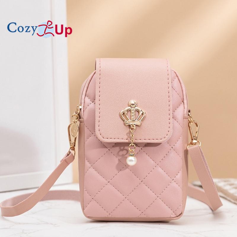 Сумка с подвеской Cosy Up Pearl, вертикальная сумка для мобильного телефона с бриллиантами, модная женская сумка Hundred Tower, сумка через плечо с вышивкой в виде ромбовидной сетки